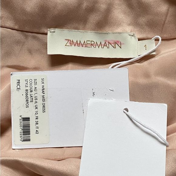 Zimmermann Silk Wrap Midi-Dress size 1/us size 4-6 - Picture 12 of 13
